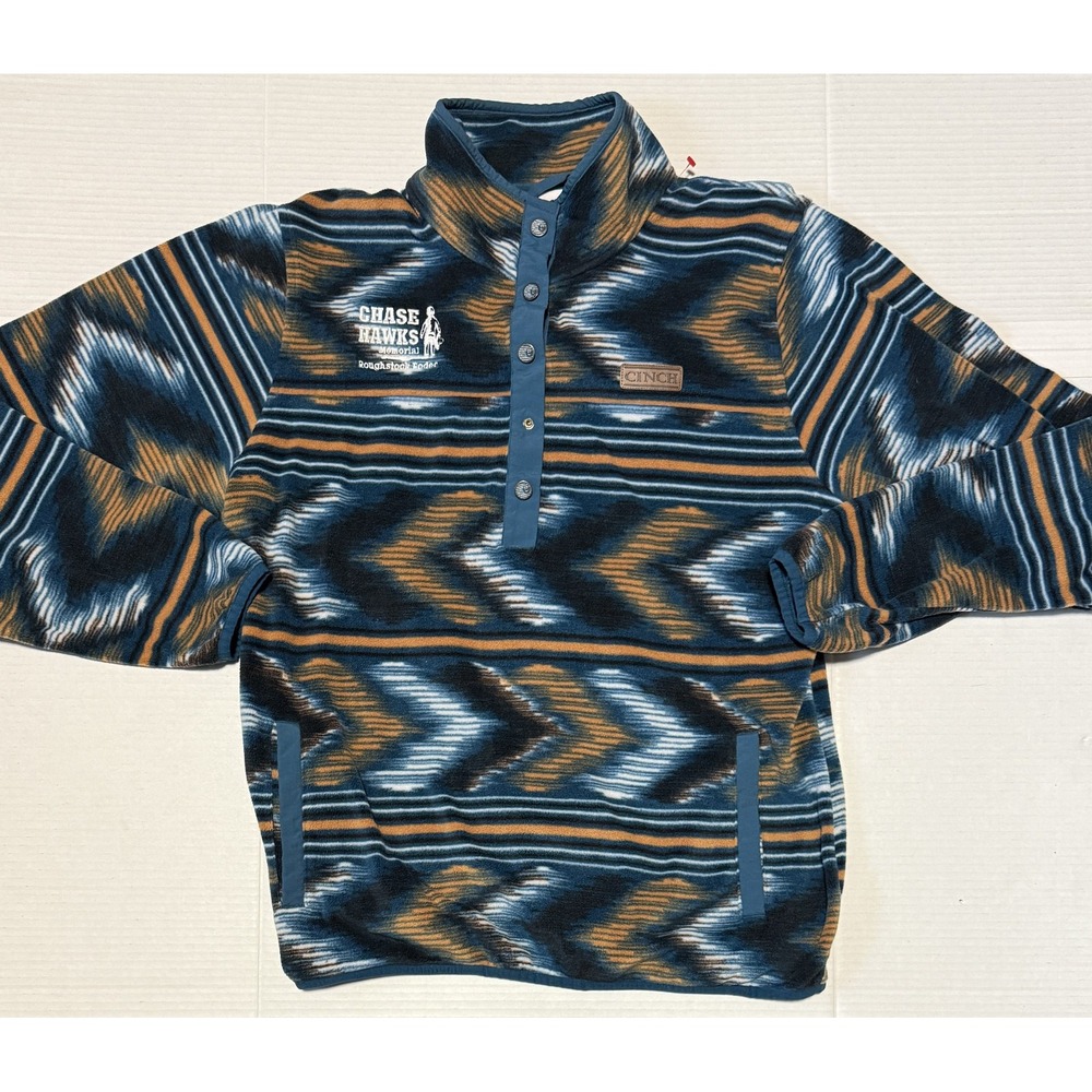 CINCH - Women's Aztec 1/2‎ Snap Fleece Lined Pullover - Size X-Large - XL *Flaw*